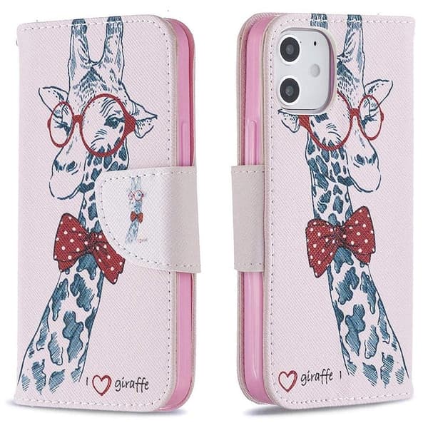 Plånboksfodral Apple iPhone 12 Mini – Giraff