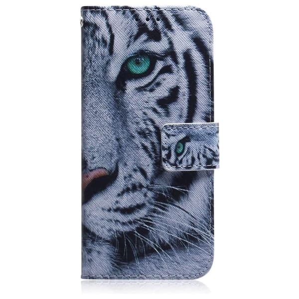 Plånboksfodral Samsung Galaxy A21s – Vit Tiger