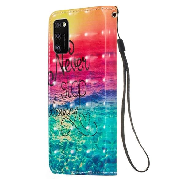 Plånboksfodral Samsung Galaxy A02s – Never Stop Dreaming