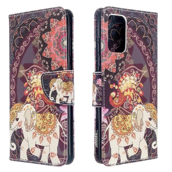 Plånboksfodral Samsung Galaxy S20 Plus – Indiskt / Elefant