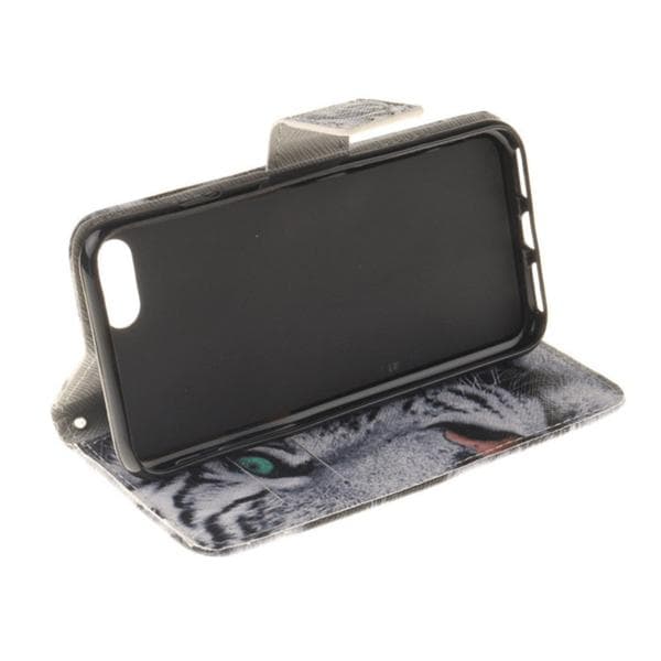 Plånboksfodral Iphone 7 – Vit Tiger