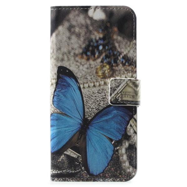 Plånboksfodral Huawei Y6 2018 - Blå Fjäril