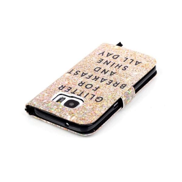 Plånboksfodral Samsung Galaxy S7 – Eat Glitter And Shine
