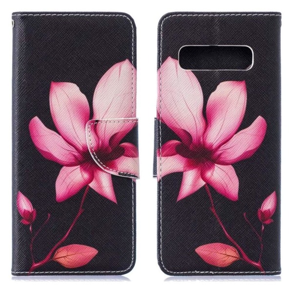 Plånboksfodral Samsung Galaxy S10 - Rosa Blomma