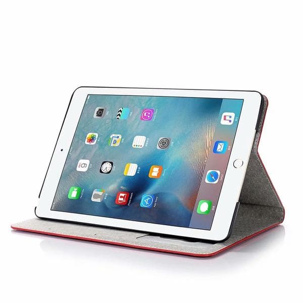 Plånboksfodral iPad Mini 5 (2019) - 5 Färger, Krokodilmönster Röd