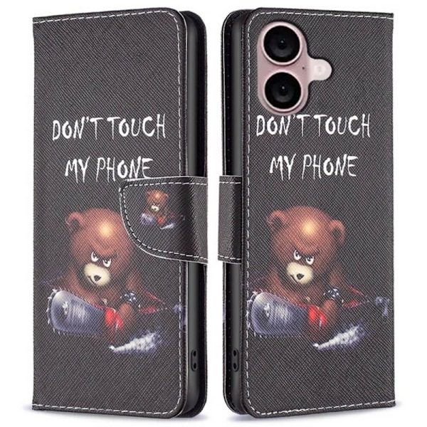 Plånboksfodral Apple iPhone 16 - Don't Touch My Phone