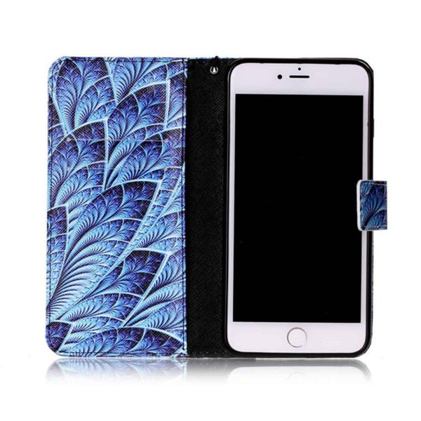 Plånboksfodral Apple Iphone 7 Plus – Blå Blomma