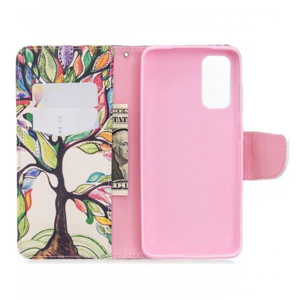 Plånboksfodral Samsung Galaxy S20 – Färgglatt Träd
