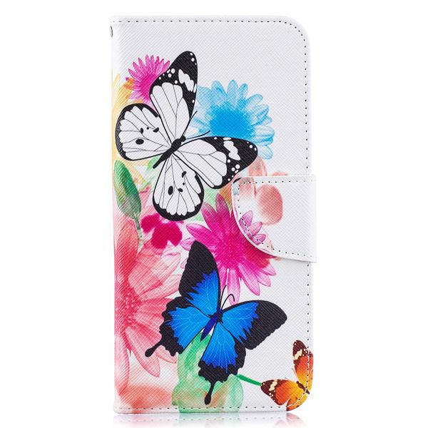 Plånboksfodral Samsung Galaxy A50 – Färgglada Fjärilar