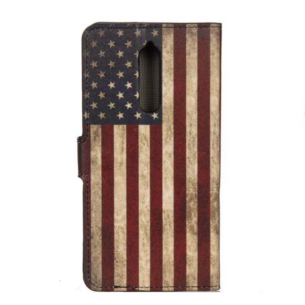 Plånboksfodral Nokia 8 - Flagga USA