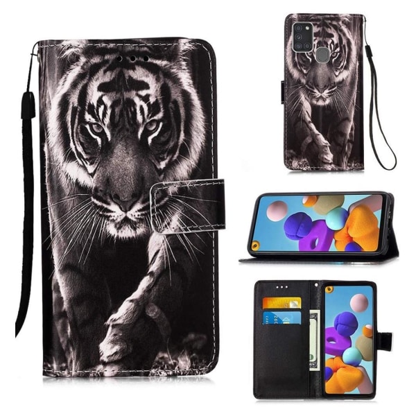 Plånboksfodral Samsung Galaxy A21s – Tiger