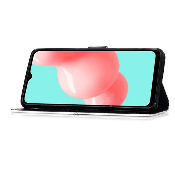 Plånboksfodral Samsung Galaxy A13 – Döskalle / Rosor