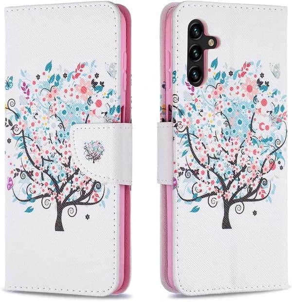 Lompakkokotelo Samsung Galaxy A55 - Värikäs Puu