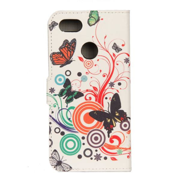 Plånboksfodral Oneplus 5T - Vit med Fjärilar