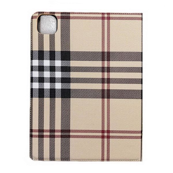 Plånboksfodral iPad Pro 11" (2020) - Rutmönster, 3 Färger Brown