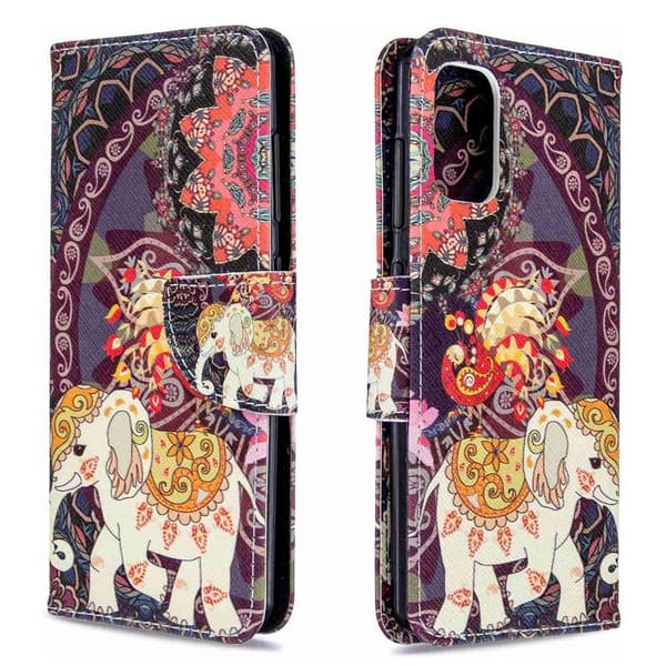 Plånboksfodral Samsung Galaxy A02s – Indiskt / Elefant