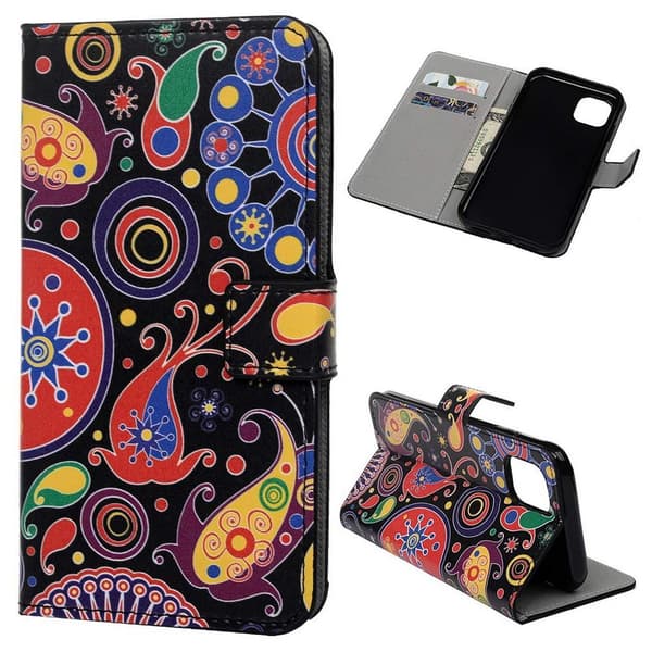 Lompakkokotelo iPhone 14 - Paisley