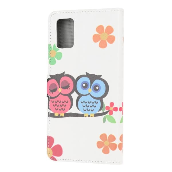 Plånboksfodral Samsung Galaxy A04s - Ugglor & Blommor