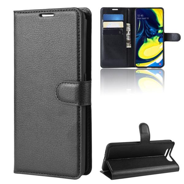 Plånboksfodral Samsung Galaxy A80 - Svart Black