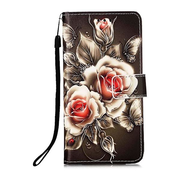Lompakkokotelo iPhone 13 Mini - Ruusut
