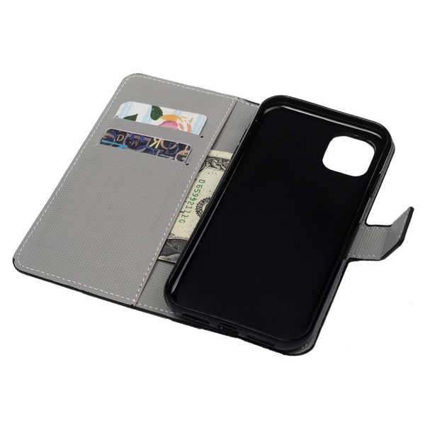 Plånboksfodral iPhone 12 Pro Max - Svart med Fjärilar