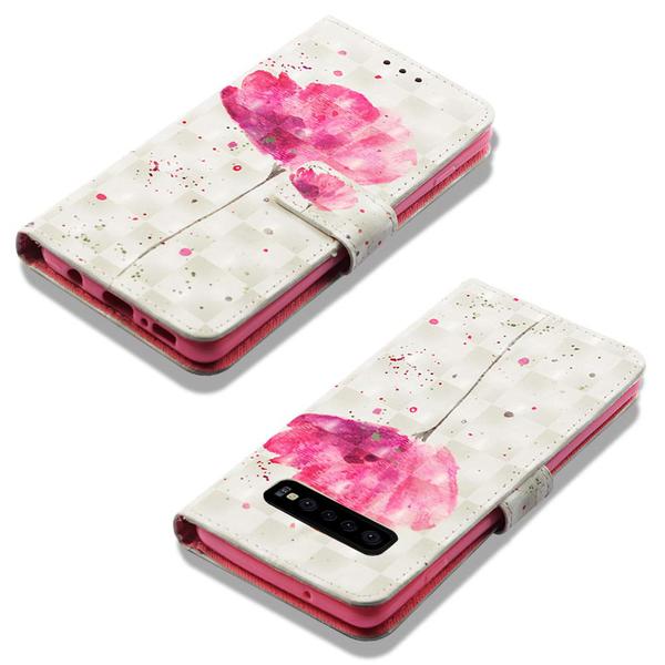 Plånboksfodral Samsung Galaxy S10 Plus – Rosa Blomma