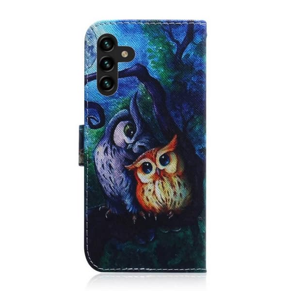 Lompakkokotelo Samsung Galaxy A34 - Pöllöt Kuunvalossa