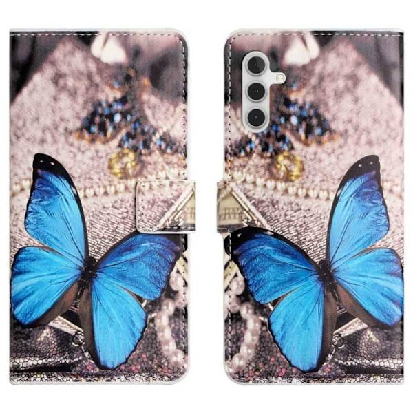 Plånboksfodral Samsung Galaxy A14 - Blå Fjäril