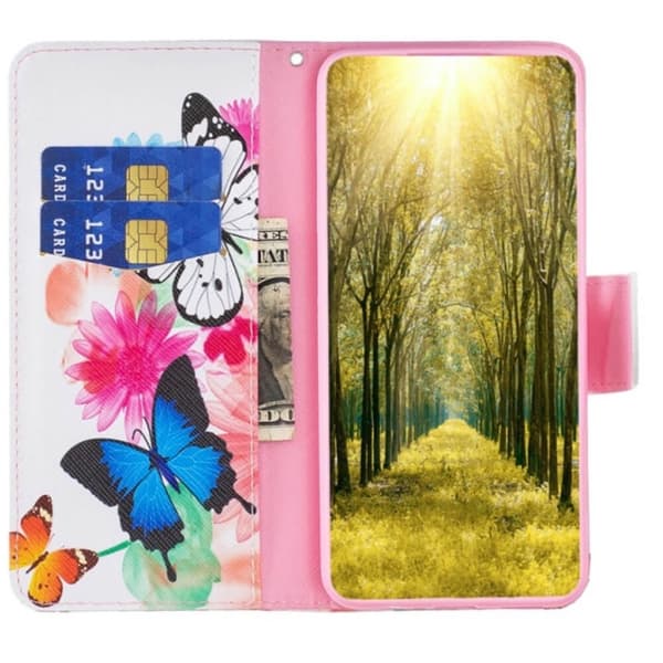 Plånboksfodral Apple iPhone 17 – Färgglada Fjärilar