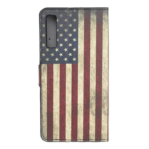 Plånboksfodral Samsung Galaxy A70 - Flagga USA