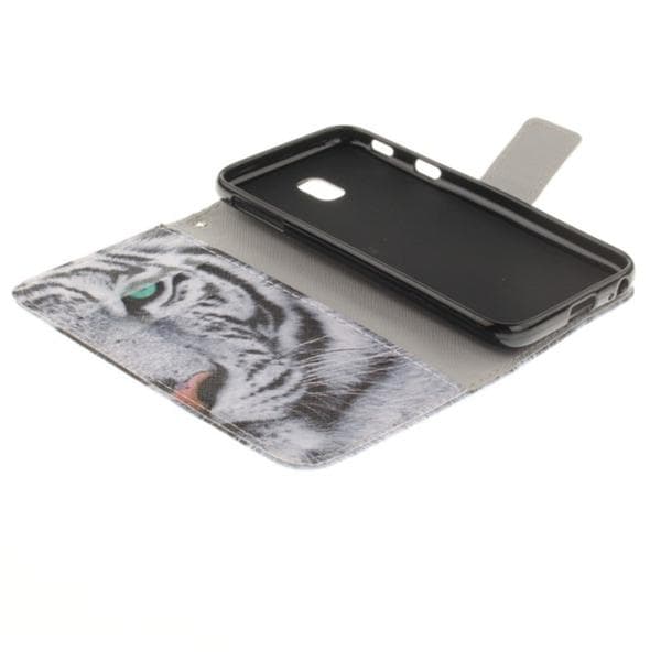 Plånboksfodral Samsung Galaxy J3 (2017) – Vit Tiger