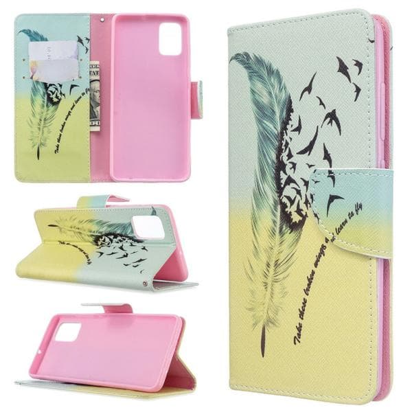 Lompakkokotelo Samsung Galaxy A51 - Take These Broken Wings