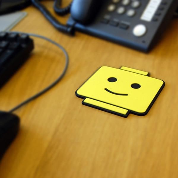 Underlägg 2-pack Retro - Brick Man Face