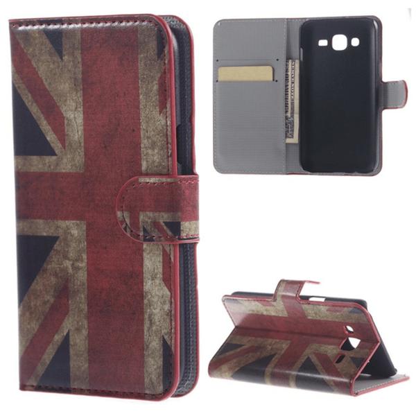 Plånboksfodral Samsung J1 (SM-J100H) - Flagga UK