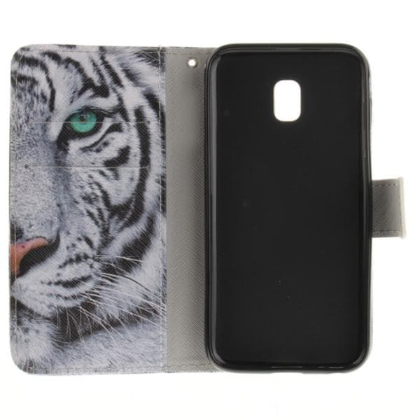 Plånboksfodral Samsung Galaxy J3 (2017) – Vit Tiger