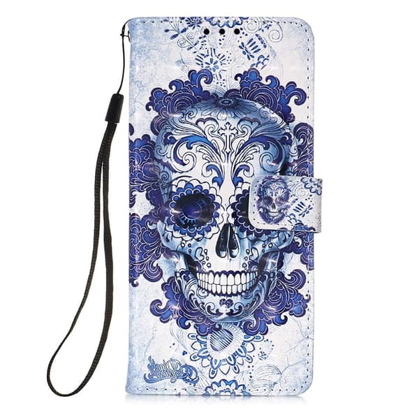 Plånboksfodral Samsung Galaxy A12 - Döskalle