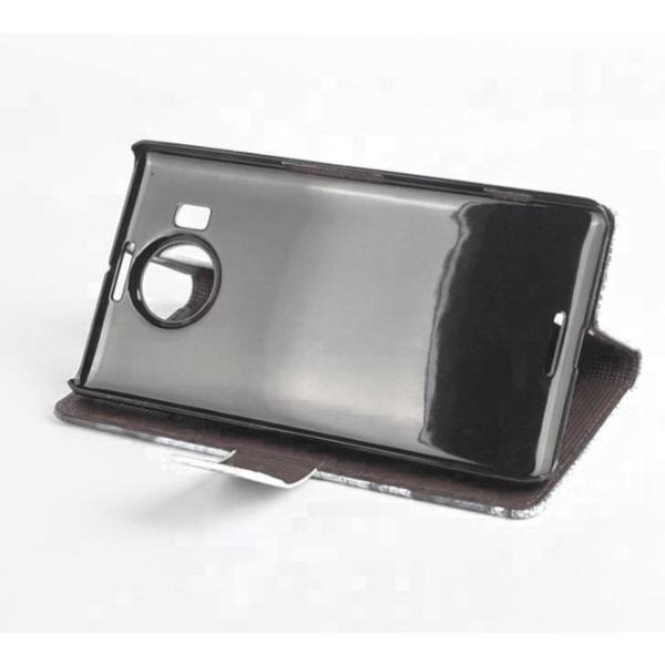 Plånboksfodral Microsoft Lumia 950 XL - Svart med Fjärilar