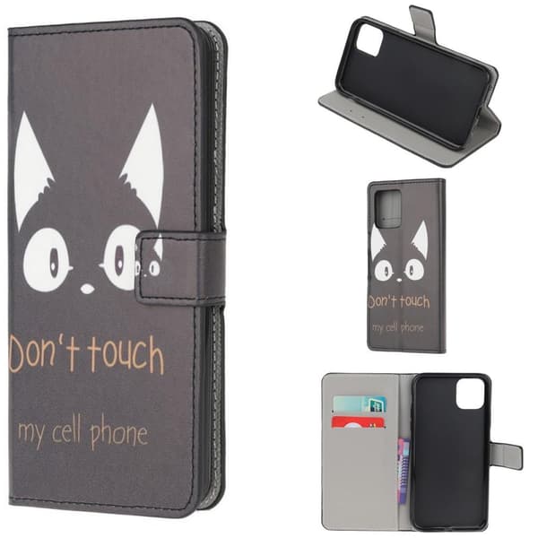 Plånboksfodral Apple iPhone 12 Mini – Dont Touch My Cell Phone