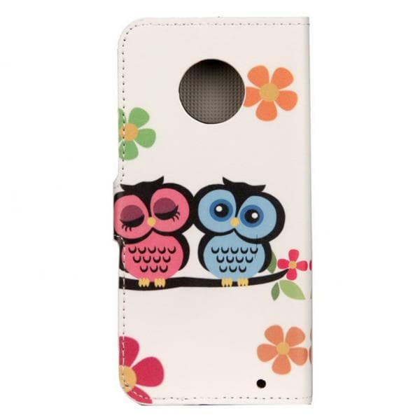 Plånboksfodral Motorola Moto G6 Plus - Ugglor & Blommor