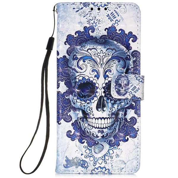 Lompakkokotelo Samsung Galaxy A33 - Pääkallo