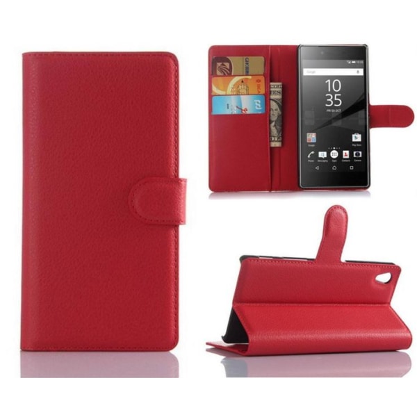 Plånboksfodral Sony Xperia Z5 - Röd