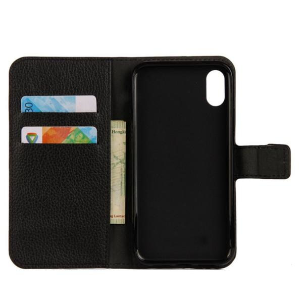 Plånboksfodral iPhone X / iPhone Xs - Svart Black
