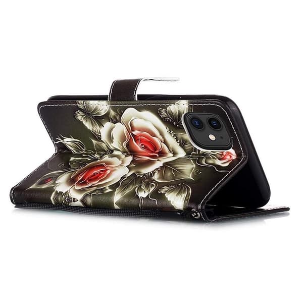 Lompakkokotelo iPhone 14 - Ruusut