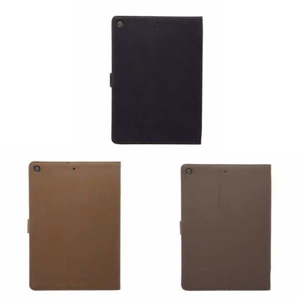 Plånboksfodral iPad 10,2" (2020) Rutmönster - 3 Färger Svart