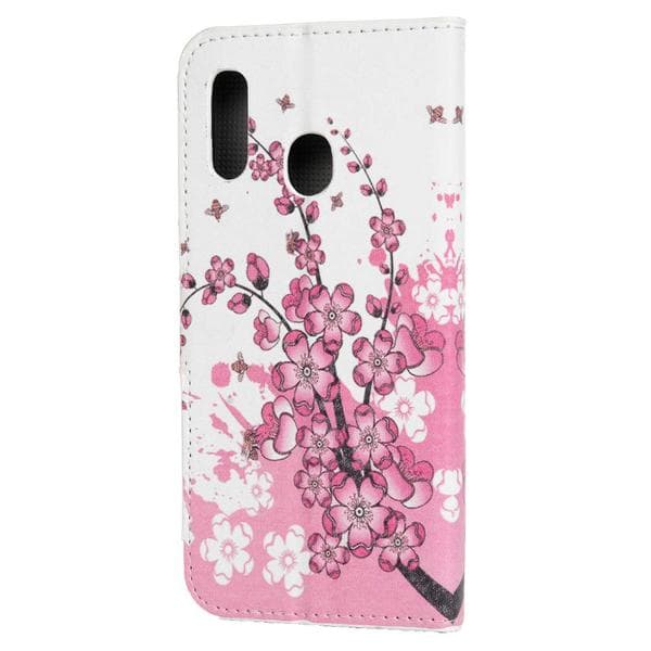 Lompakkokotelo Samsung Galaxy A20e - Kirsikankukat