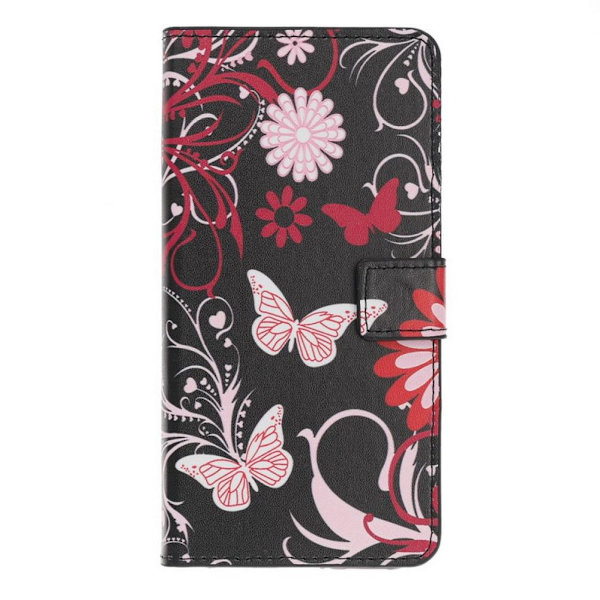 Lompakkokotelo Xiaomi Mi 11 - Musta perhosilla