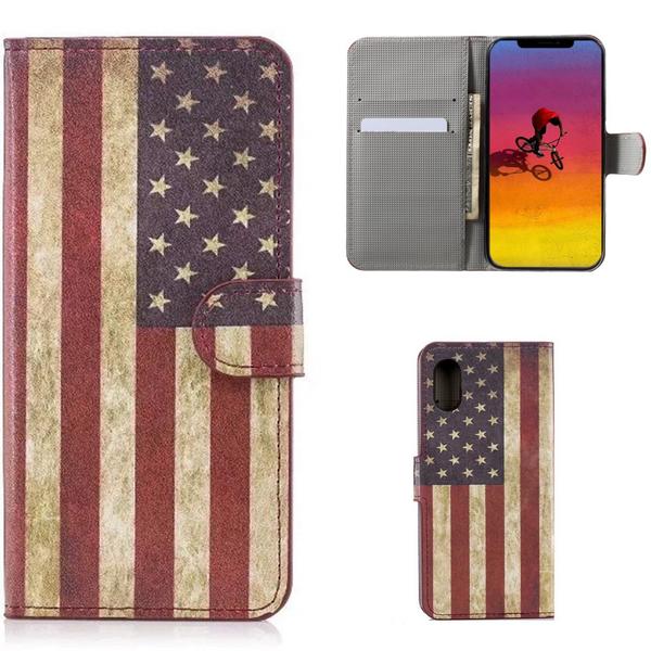Plånboksfodral Apple iPhone XR - Flagga USA
