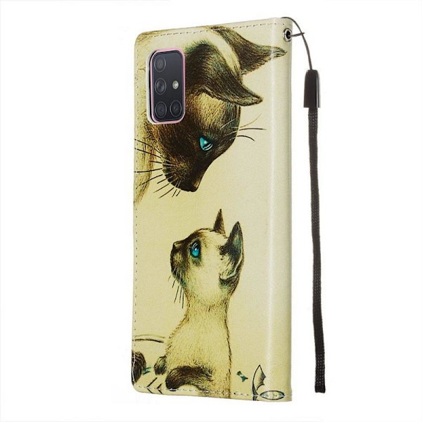 Lompakkokotelo Samsung Galaxy A51 - Kissat