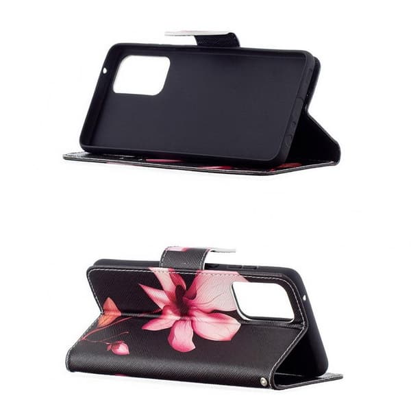 Plånboksfodral Samsung Galaxy A72 – Rosa Blomma