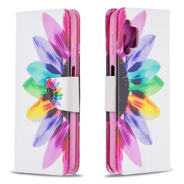 Lompakkokotelo Samsung Galaxy A32 - Värikäs Kukka